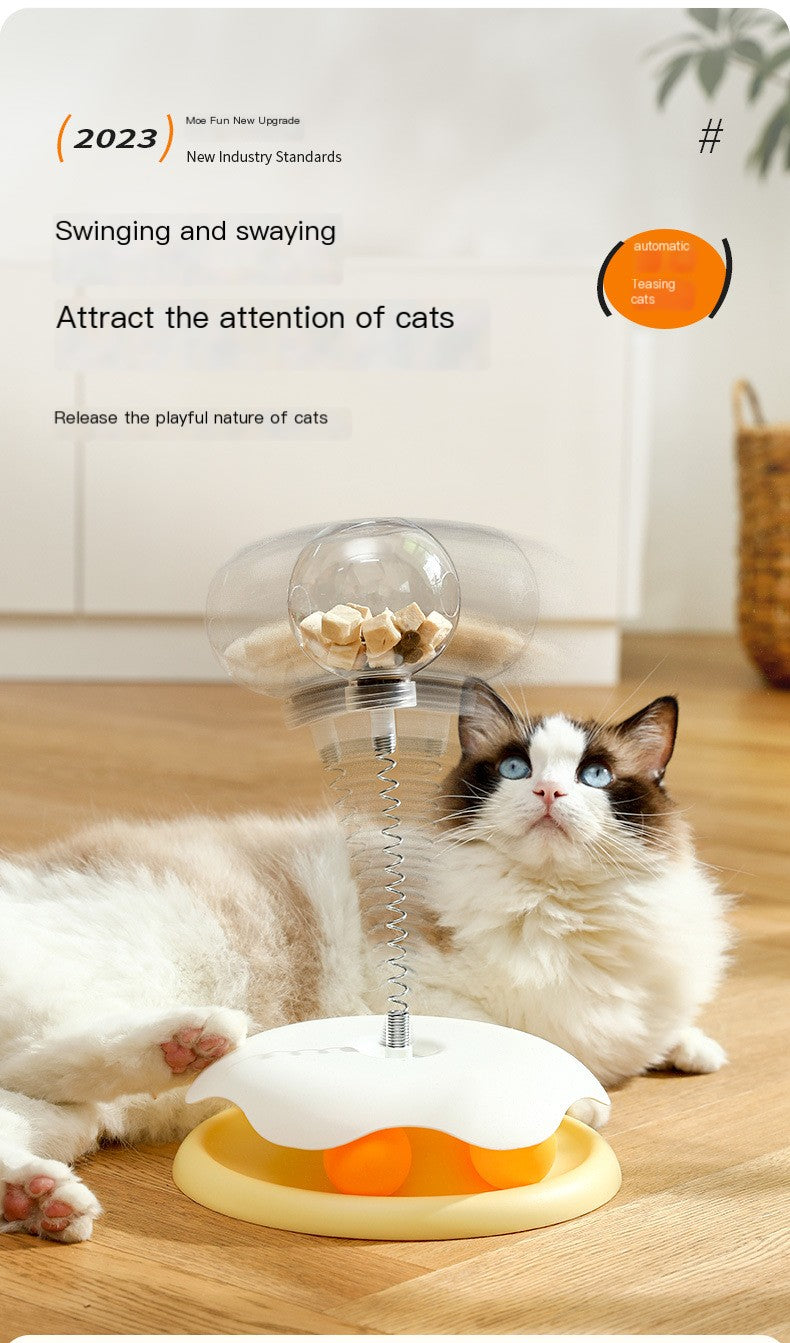 Cat Treat Puzzle Toy | Interactive Slow Feeder Ball for Indoor Cats