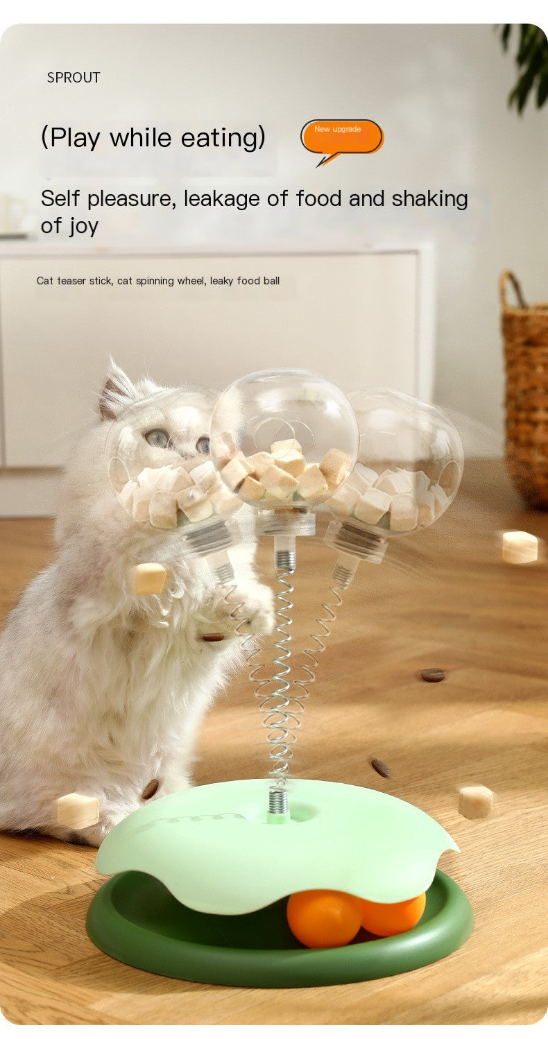 Cat Treat Puzzle Toy | Interactive Slow Feeder Ball for Indoor Cats
