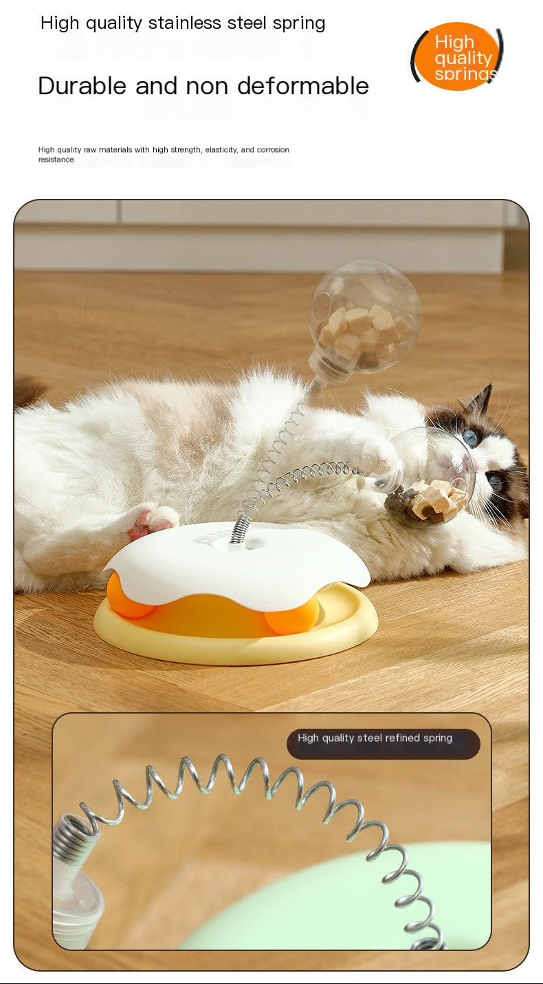 Cat Treat Puzzle Toy | Interactive Slow Feeder Ball for Indoor Cats