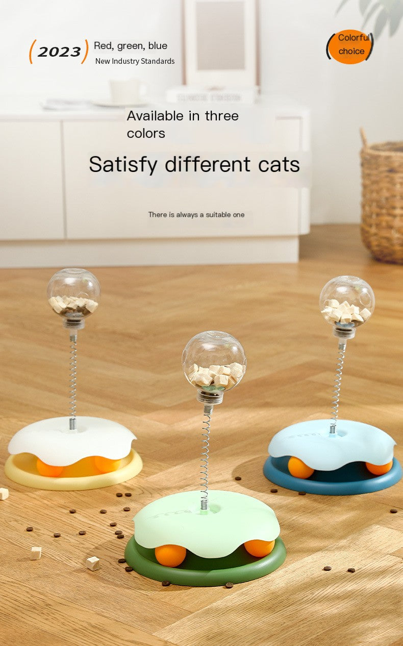 Cat Treat Puzzle Toy | Interactive Slow Feeder Ball for Indoor Cats
