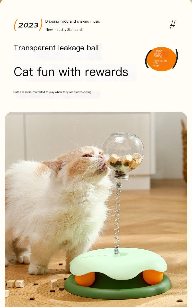 Cat Treat Puzzle Toy | Interactive Slow Feeder Ball for Indoor Cats