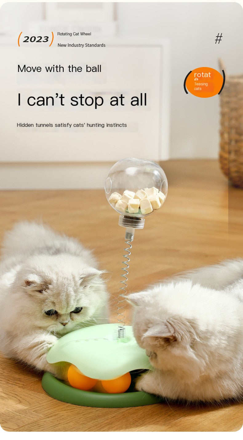 Cat Treat Puzzle Toy | Interactive Slow Feeder Ball for Indoor Cats